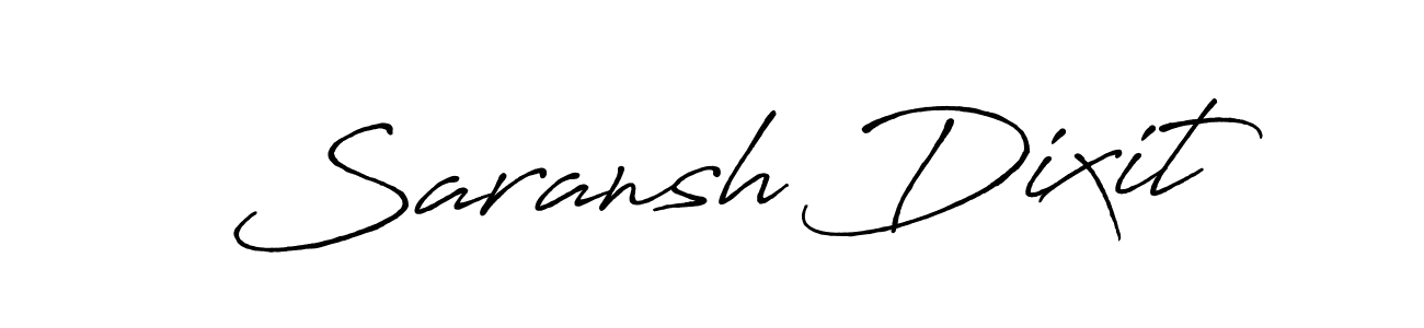 Also You can easily find your signature by using the search form. We will create Saransh Dixit name handwritten signature images for you free of cost using Antro_Vectra_Bolder sign style. Saransh Dixit signature style 7 images and pictures png