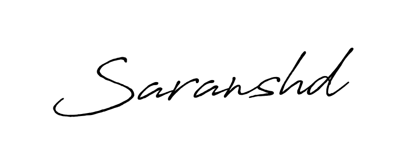 Design your own signature with our free online signature maker. With this signature software, you can create a handwritten (Antro_Vectra_Bolder) signature for name Saranshd. Saranshd signature style 7 images and pictures png