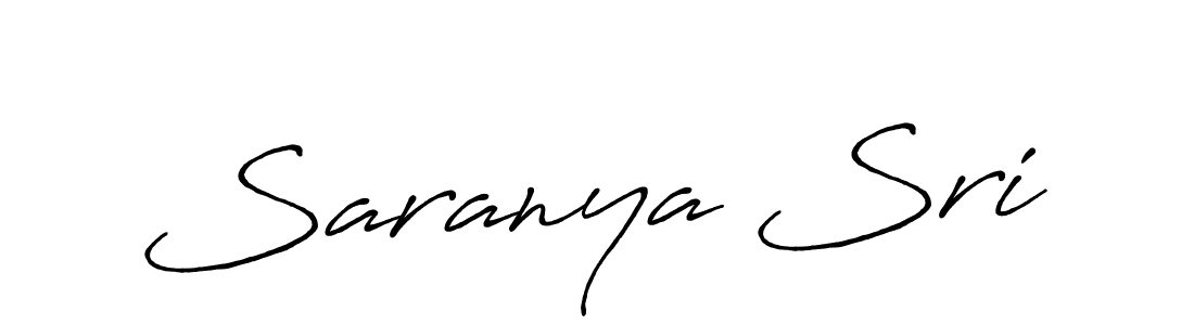 How to make Saranya Sri signature? Antro_Vectra_Bolder is a professional autograph style. Create handwritten signature for Saranya Sri name. Saranya Sri signature style 7 images and pictures png