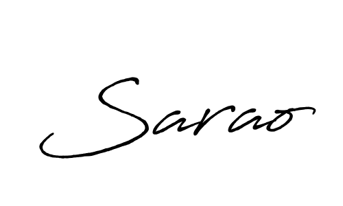 It looks lik you need a new signature style for name Sarao. Design unique handwritten (Antro_Vectra_Bolder) signature with our free signature maker in just a few clicks. Sarao signature style 7 images and pictures png