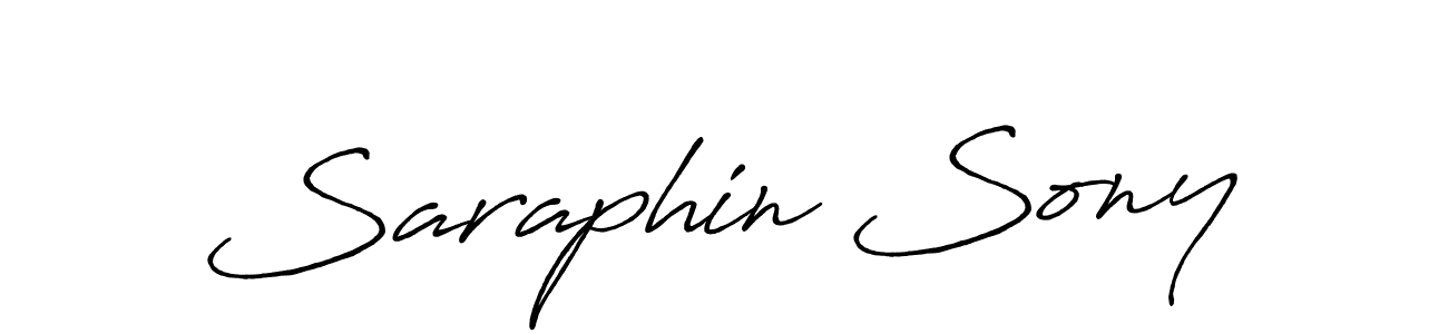 Design your own signature with our free online signature maker. With this signature software, you can create a handwritten (Antro_Vectra_Bolder) signature for name Saraphin Sony. Saraphin Sony signature style 7 images and pictures png