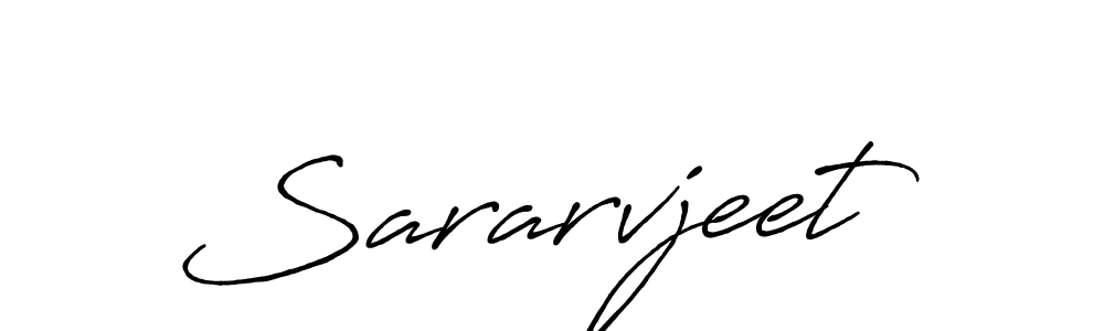Sararvjeet stylish signature style. Best Handwritten Sign (Antro_Vectra_Bolder) for my name. Handwritten Signature Collection Ideas for my name Sararvjeet. Sararvjeet signature style 7 images and pictures png