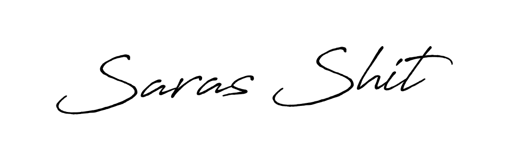 How to make Saras Shit name signature. Use Antro_Vectra_Bolder style for creating short signs online. This is the latest handwritten sign. Saras Shit signature style 7 images and pictures png