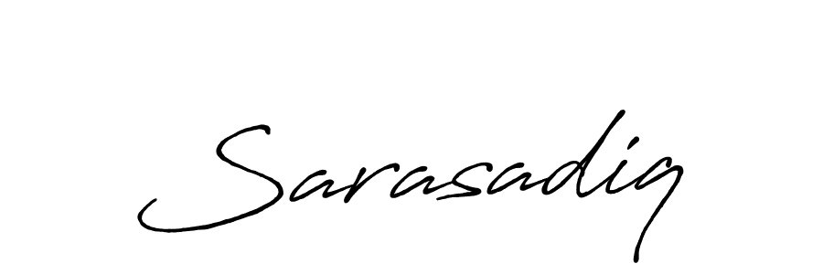 Also we have Sarasadiq name is the best signature style. Create professional handwritten signature collection using Antro_Vectra_Bolder autograph style. Sarasadiq signature style 7 images and pictures png