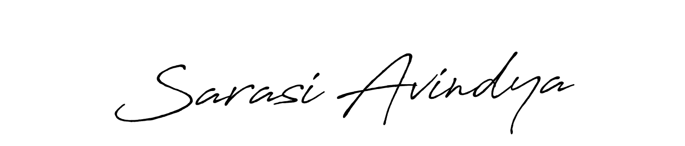 The best way (Antro_Vectra_Bolder) to make a short signature is to pick only two or three words in your name. The name Sarasi Avindya include a total of six letters. For converting this name. Sarasi Avindya signature style 7 images and pictures png