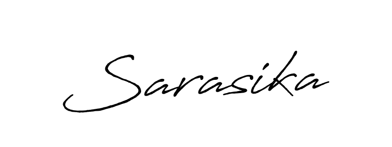 Make a beautiful signature design for name Sarasika. With this signature (Antro_Vectra_Bolder) style, you can create a handwritten signature for free. Sarasika signature style 7 images and pictures png