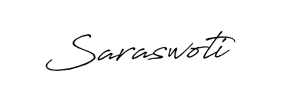 Create a beautiful signature design for name Saraswoti. With this signature (Antro_Vectra_Bolder) fonts, you can make a handwritten signature for free. Saraswoti signature style 7 images and pictures png