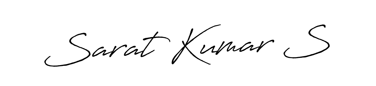 Sarat Kumar S stylish signature style. Best Handwritten Sign (Antro_Vectra_Bolder) for my name. Handwritten Signature Collection Ideas for my name Sarat Kumar S. Sarat Kumar S signature style 7 images and pictures png