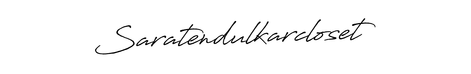 How to make Saratendulkarcloset name signature. Use Antro_Vectra_Bolder style for creating short signs online. This is the latest handwritten sign. Saratendulkarcloset signature style 7 images and pictures png