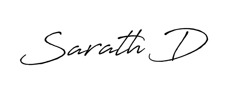 Design your own signature with our free online signature maker. With this signature software, you can create a handwritten (Antro_Vectra_Bolder) signature for name Sarath D. Sarath D signature style 7 images and pictures png