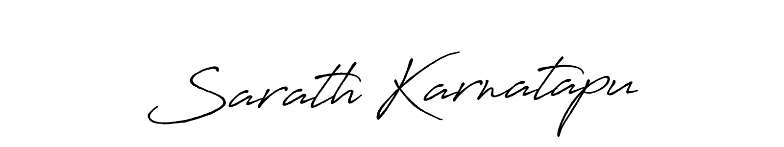 It looks lik you need a new signature style for name Sarath Karnatapu. Design unique handwritten (Antro_Vectra_Bolder) signature with our free signature maker in just a few clicks. Sarath Karnatapu signature style 7 images and pictures png