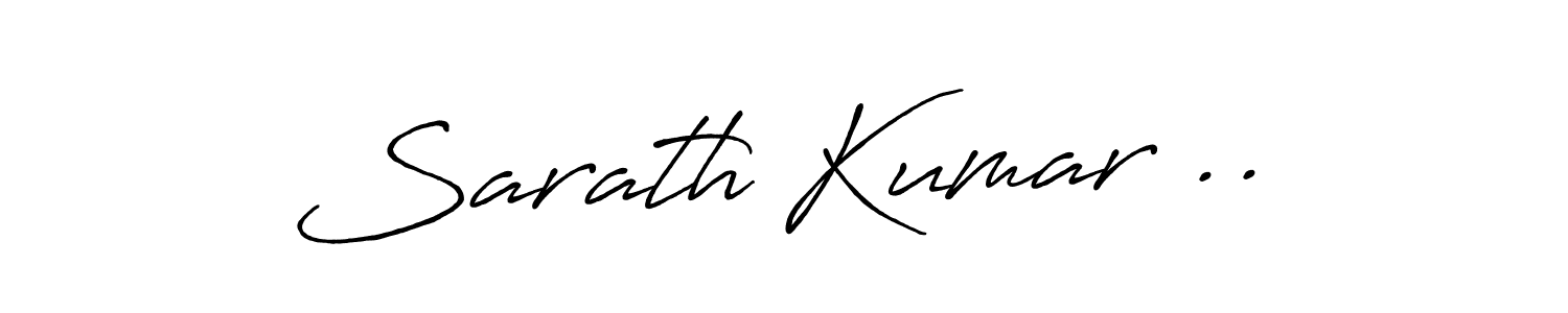 Antro_Vectra_Bolder is a professional signature style that is perfect for those who want to add a touch of class to their signature. It is also a great choice for those who want to make their signature more unique. Get Sarath Kumar .. name to fancy signature for free. Sarath Kumar .. signature style 7 images and pictures png