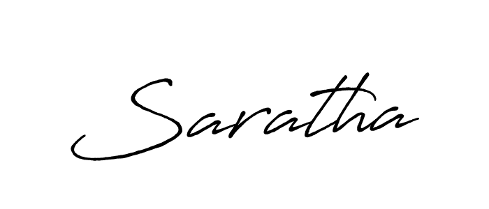 Use a signature maker to create a handwritten signature online. With this signature software, you can design (Antro_Vectra_Bolder) your own signature for name Saratha. Saratha signature style 7 images and pictures png