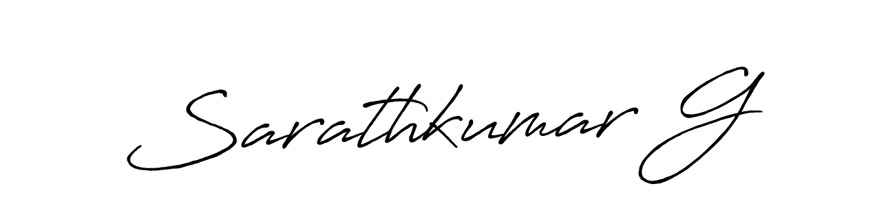 The best way (Antro_Vectra_Bolder) to make a short signature is to pick only two or three words in your name. The name Sarathkumar G include a total of six letters. For converting this name. Sarathkumar G signature style 7 images and pictures png