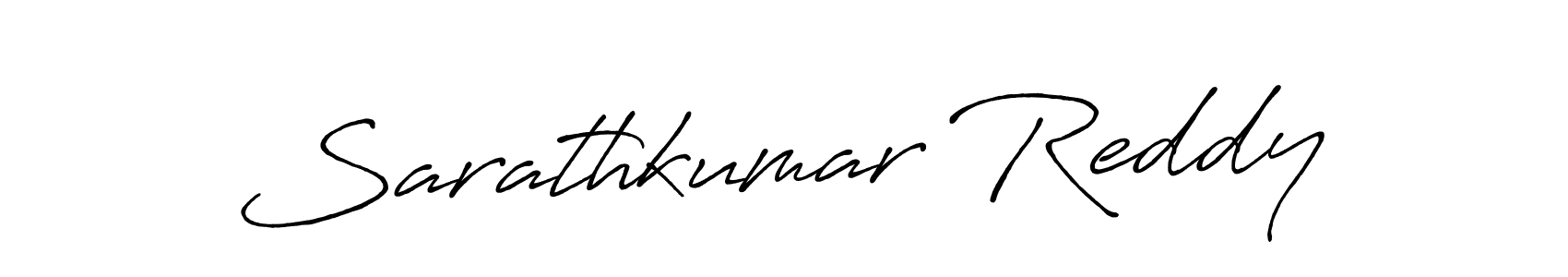 Make a beautiful signature design for name Sarathkumar Reddy. With this signature (Antro_Vectra_Bolder) style, you can create a handwritten signature for free. Sarathkumar Reddy signature style 7 images and pictures png
