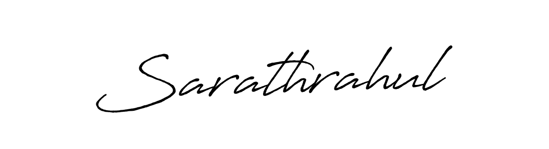 How to make Sarathrahul name signature. Use Antro_Vectra_Bolder style for creating short signs online. This is the latest handwritten sign. Sarathrahul signature style 7 images and pictures png