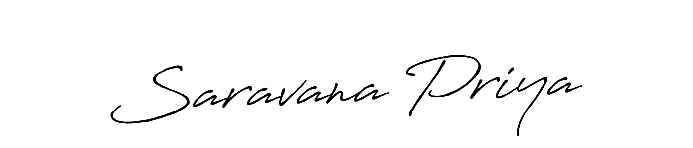 Design your own signature with our free online signature maker. With this signature software, you can create a handwritten (Antro_Vectra_Bolder) signature for name Saravana Priya. Saravana Priya signature style 7 images and pictures png