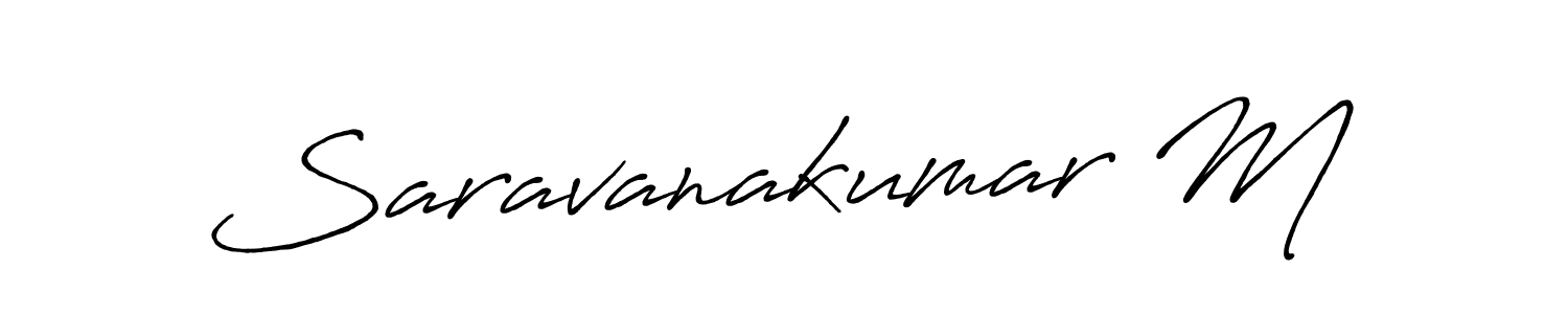 It looks lik you need a new signature style for name Saravanakumar M. Design unique handwritten (Antro_Vectra_Bolder) signature with our free signature maker in just a few clicks. Saravanakumar M signature style 7 images and pictures png