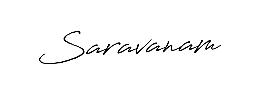 Make a beautiful signature design for name Saravanam. With this signature (Antro_Vectra_Bolder) style, you can create a handwritten signature for free. Saravanam signature style 7 images and pictures png