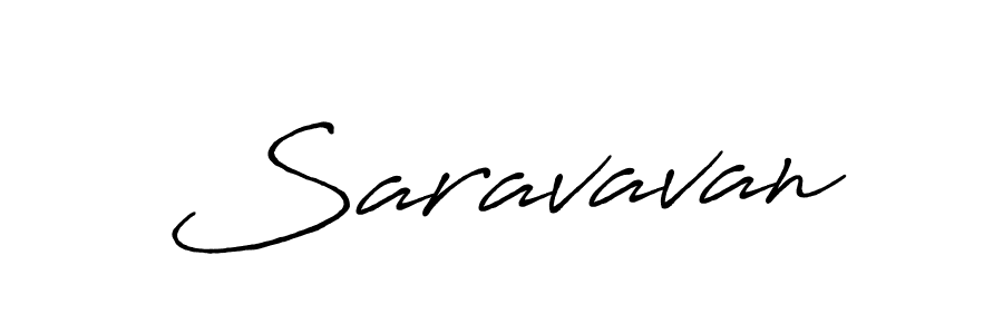 Use a signature maker to create a handwritten signature online. With this signature software, you can design (Antro_Vectra_Bolder) your own signature for name Saravavan. Saravavan signature style 7 images and pictures png