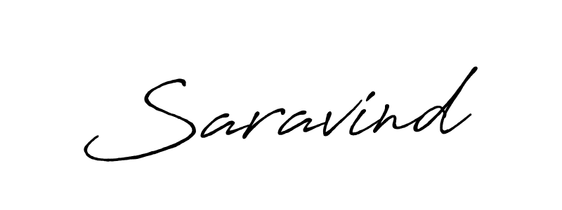 Make a beautiful signature design for name Saravind. With this signature (Antro_Vectra_Bolder) style, you can create a handwritten signature for free. Saravind signature style 7 images and pictures png