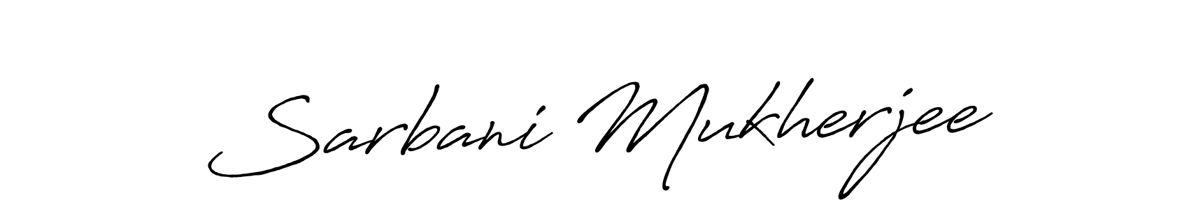 Sarbani Mukherjee stylish signature style. Best Handwritten Sign (Antro_Vectra_Bolder) for my name. Handwritten Signature Collection Ideas for my name Sarbani Mukherjee. Sarbani Mukherjee signature style 7 images and pictures png