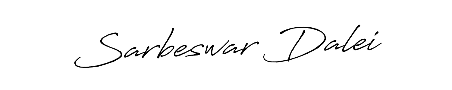 Make a beautiful signature design for name Sarbeswar Dalei. With this signature (Antro_Vectra_Bolder) style, you can create a handwritten signature for free. Sarbeswar Dalei signature style 7 images and pictures png