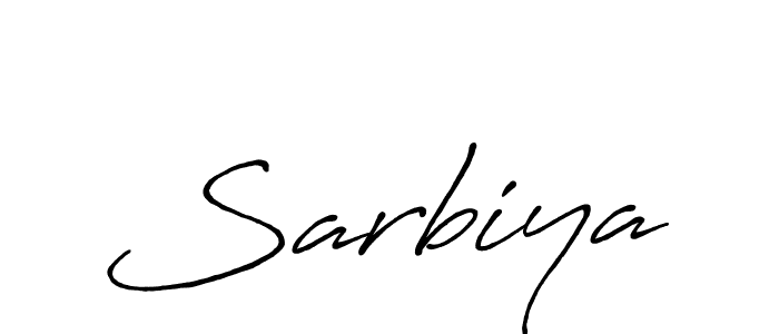 Use a signature maker to create a handwritten signature online. With this signature software, you can design (Antro_Vectra_Bolder) your own signature for name Sarbiya. Sarbiya signature style 7 images and pictures png