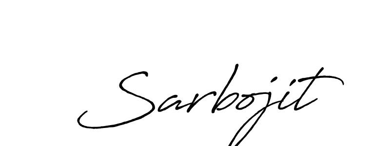 Sarbojit stylish signature style. Best Handwritten Sign (Antro_Vectra_Bolder) for my name. Handwritten Signature Collection Ideas for my name Sarbojit. Sarbojit signature style 7 images and pictures png
