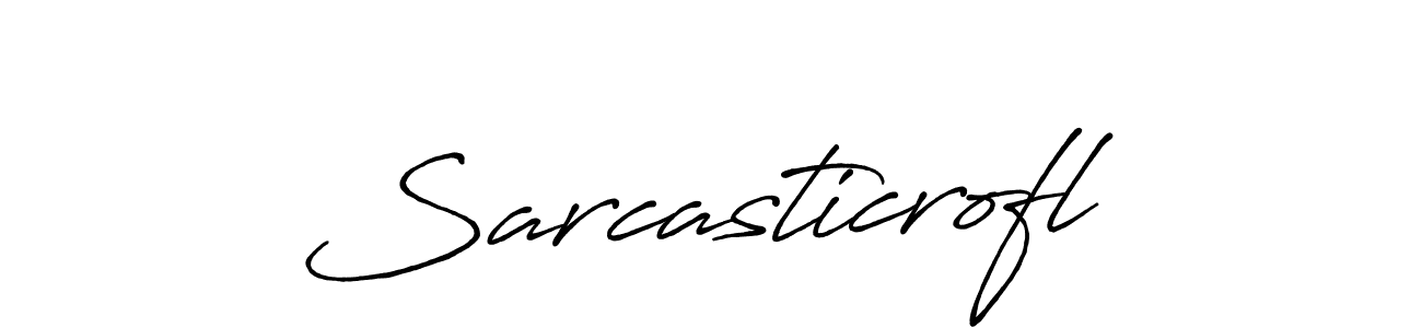 How to make Sarcasticrofl signature? Antro_Vectra_Bolder is a professional autograph style. Create handwritten signature for Sarcasticrofl name. Sarcasticrofl signature style 7 images and pictures png