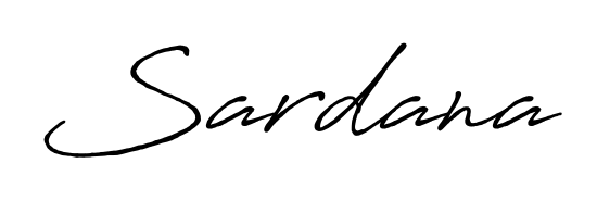 Design your own signature with our free online signature maker. With this signature software, you can create a handwritten (Antro_Vectra_Bolder) signature for name Sardana. Sardana signature style 7 images and pictures png