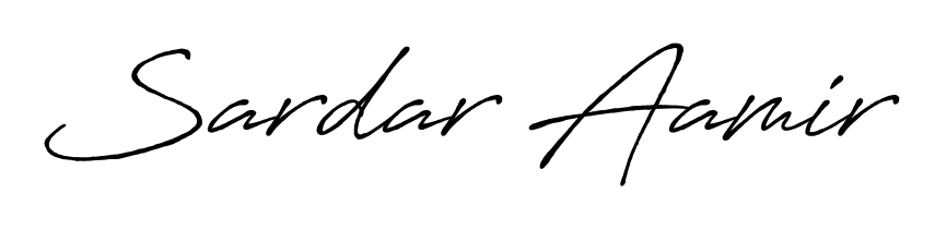 Discover the perfect balance of readability and style for Sardar Aamir with Antro_Vectra_Bolder font. Create your dream signature today. Sardar Aamir signature style 7 images and pictures png