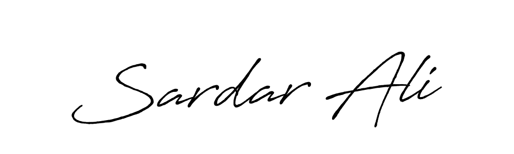 How to make Sardar Ali name signature. Use Antro_Vectra_Bolder style for creating short signs online. This is the latest handwritten sign. Sardar Ali signature style 7 images and pictures png