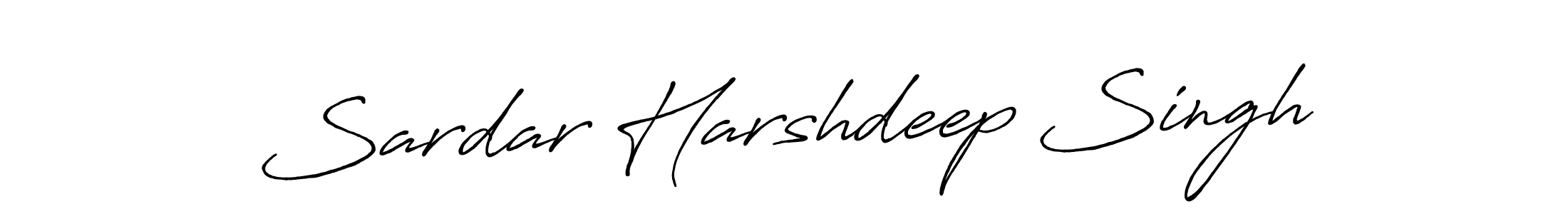 Use a signature maker to create a handwritten signature online. With this signature software, you can design (Antro_Vectra_Bolder) your own signature for name Sardar Harshdeep Singh. Sardar Harshdeep Singh signature style 7 images and pictures png