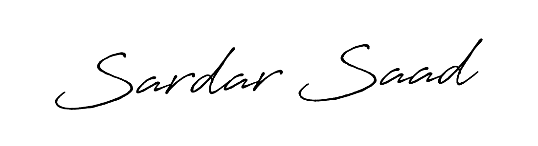 Sardar Saad stylish signature style. Best Handwritten Sign (Antro_Vectra_Bolder) for my name. Handwritten Signature Collection Ideas for my name Sardar Saad. Sardar Saad signature style 7 images and pictures png