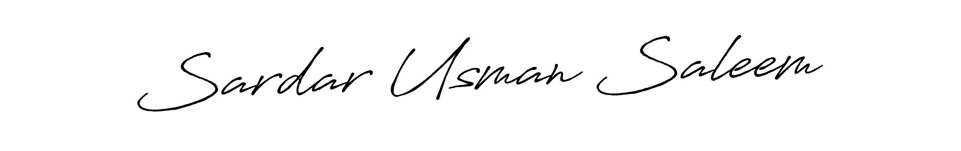 Design your own signature with our free online signature maker. With this signature software, you can create a handwritten (Antro_Vectra_Bolder) signature for name Sardar Usman Saleem. Sardar Usman Saleem signature style 7 images and pictures png