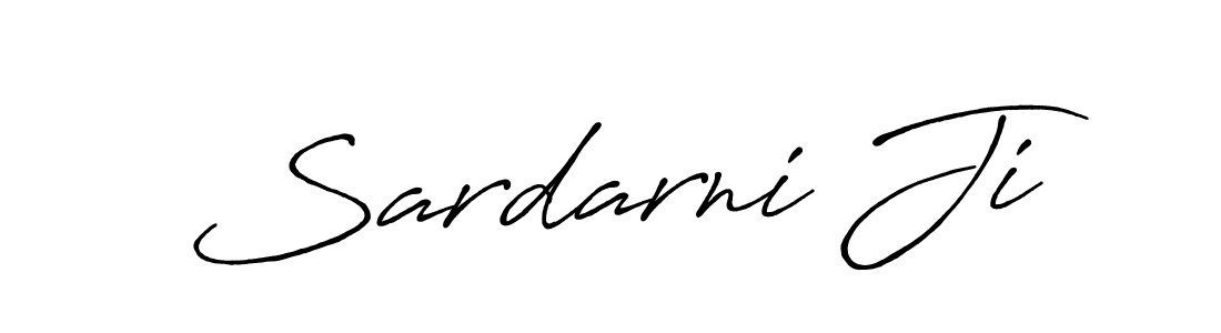 Design your own signature with our free online signature maker. With this signature software, you can create a handwritten (Antro_Vectra_Bolder) signature for name Sardarni Ji. Sardarni Ji signature style 7 images and pictures png