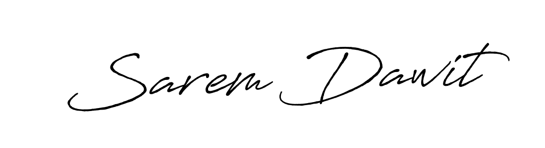 Use a signature maker to create a handwritten signature online. With this signature software, you can design (Antro_Vectra_Bolder) your own signature for name Sarem Dawit. Sarem Dawit signature style 7 images and pictures png