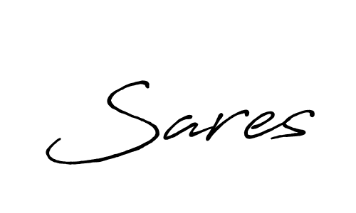The best way (Antro_Vectra_Bolder) to make a short signature is to pick only two or three words in your name. The name Sares include a total of six letters. For converting this name. Sares signature style 7 images and pictures png