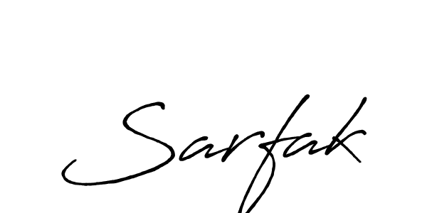 Design your own signature with our free online signature maker. With this signature software, you can create a handwritten (Antro_Vectra_Bolder) signature for name Sarfak. Sarfak signature style 7 images and pictures png