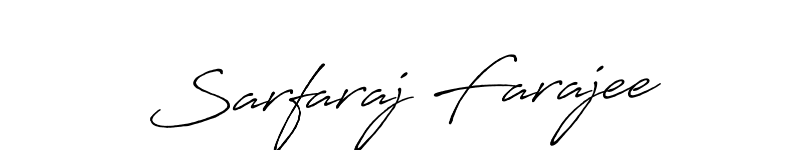 Design your own signature with our free online signature maker. With this signature software, you can create a handwritten (Antro_Vectra_Bolder) signature for name Sarfaraj Farajee. Sarfaraj Farajee signature style 7 images and pictures png