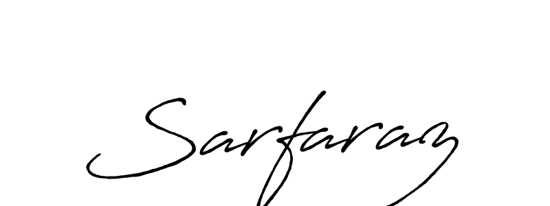 Make a beautiful signature design for name Sarfaraz. With this signature (Antro_Vectra_Bolder) style, you can create a handwritten signature for free. Sarfaraz signature style 7 images and pictures png