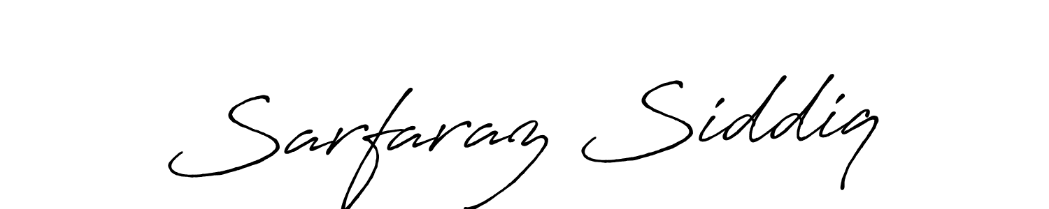 Make a beautiful signature design for name Sarfaraz Siddiq. With this signature (Antro_Vectra_Bolder) style, you can create a handwritten signature for free. Sarfaraz Siddiq signature style 7 images and pictures png