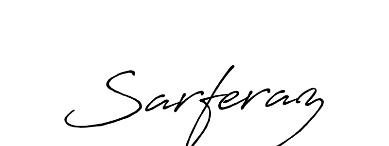 You should practise on your own different ways (Antro_Vectra_Bolder) to write your name (Sarferaz) in signature. don't let someone else do it for you. Sarferaz signature style 7 images and pictures png