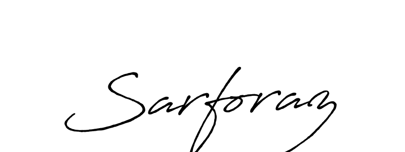 Use a signature maker to create a handwritten signature online. With this signature software, you can design (Antro_Vectra_Bolder) your own signature for name Sarforaz. Sarforaz signature style 7 images and pictures png