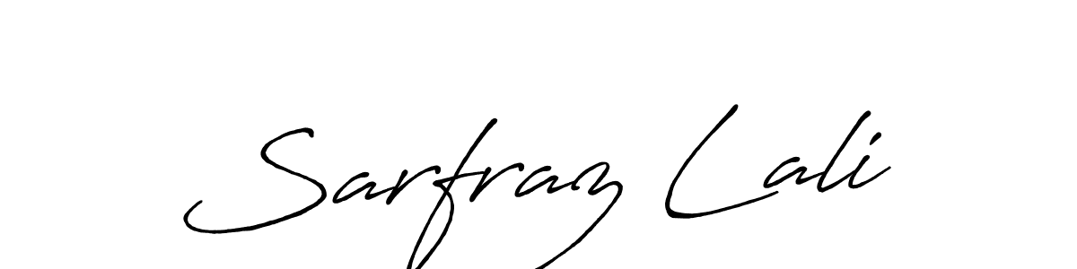 Create a beautiful signature design for name Sarfraz Lali. With this signature (Antro_Vectra_Bolder) fonts, you can make a handwritten signature for free. Sarfraz Lali signature style 7 images and pictures png