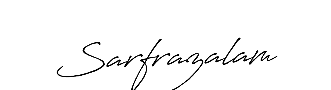 It looks lik you need a new signature style for name Sarfrazalam. Design unique handwritten (Antro_Vectra_Bolder) signature with our free signature maker in just a few clicks. Sarfrazalam signature style 7 images and pictures png