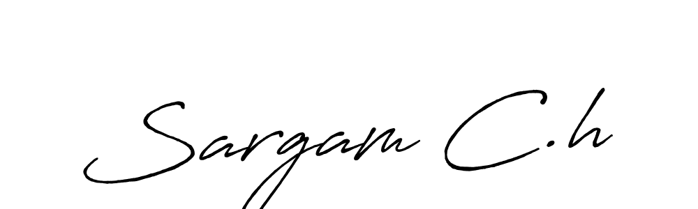 if you are searching for the best signature style for your name Sargam C.h. so please give up your signature search. here we have designed multiple signature styles  using Antro_Vectra_Bolder. Sargam C.h signature style 7 images and pictures png