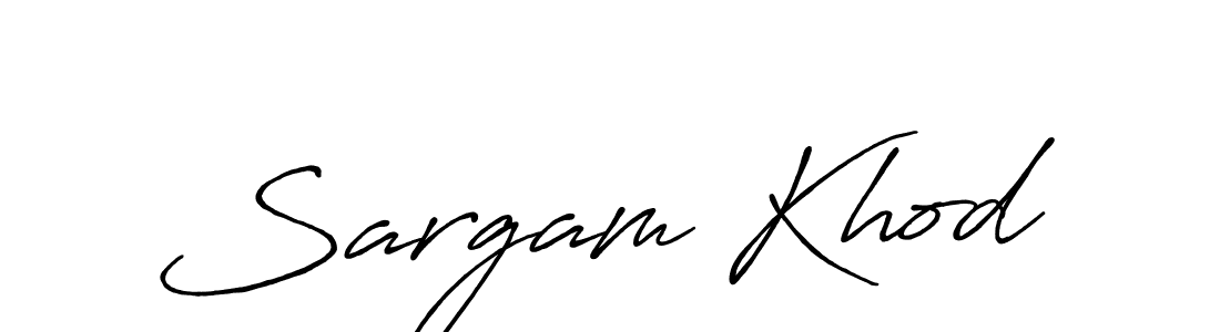 if you are searching for the best signature style for your name Sargam Khod. so please give up your signature search. here we have designed multiple signature styles  using Antro_Vectra_Bolder. Sargam Khod signature style 7 images and pictures png