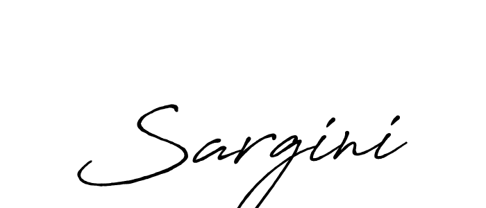 Create a beautiful signature design for name Sargini. With this signature (Antro_Vectra_Bolder) fonts, you can make a handwritten signature for free. Sargini signature style 7 images and pictures png